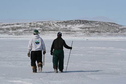 Inuit on Arctic ice