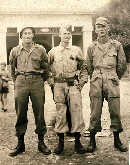 George DePuydt, Harold Uhlrich, WWII soldiers, 753rd Tank Battalion