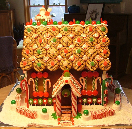 gingerbread house, gingerbread