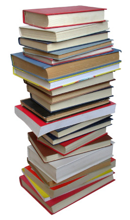 stack of books