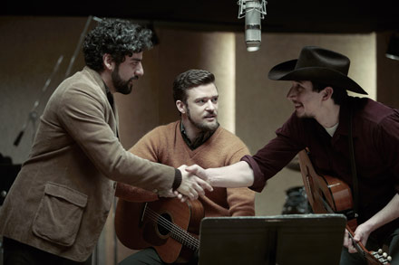 inside llewyn davis, oscar isaac, justin timberlake, adam driver, justin timberlake