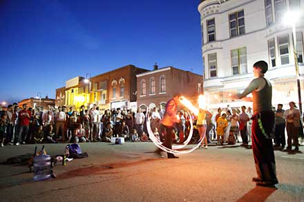 all things italian fairfield, street juggler