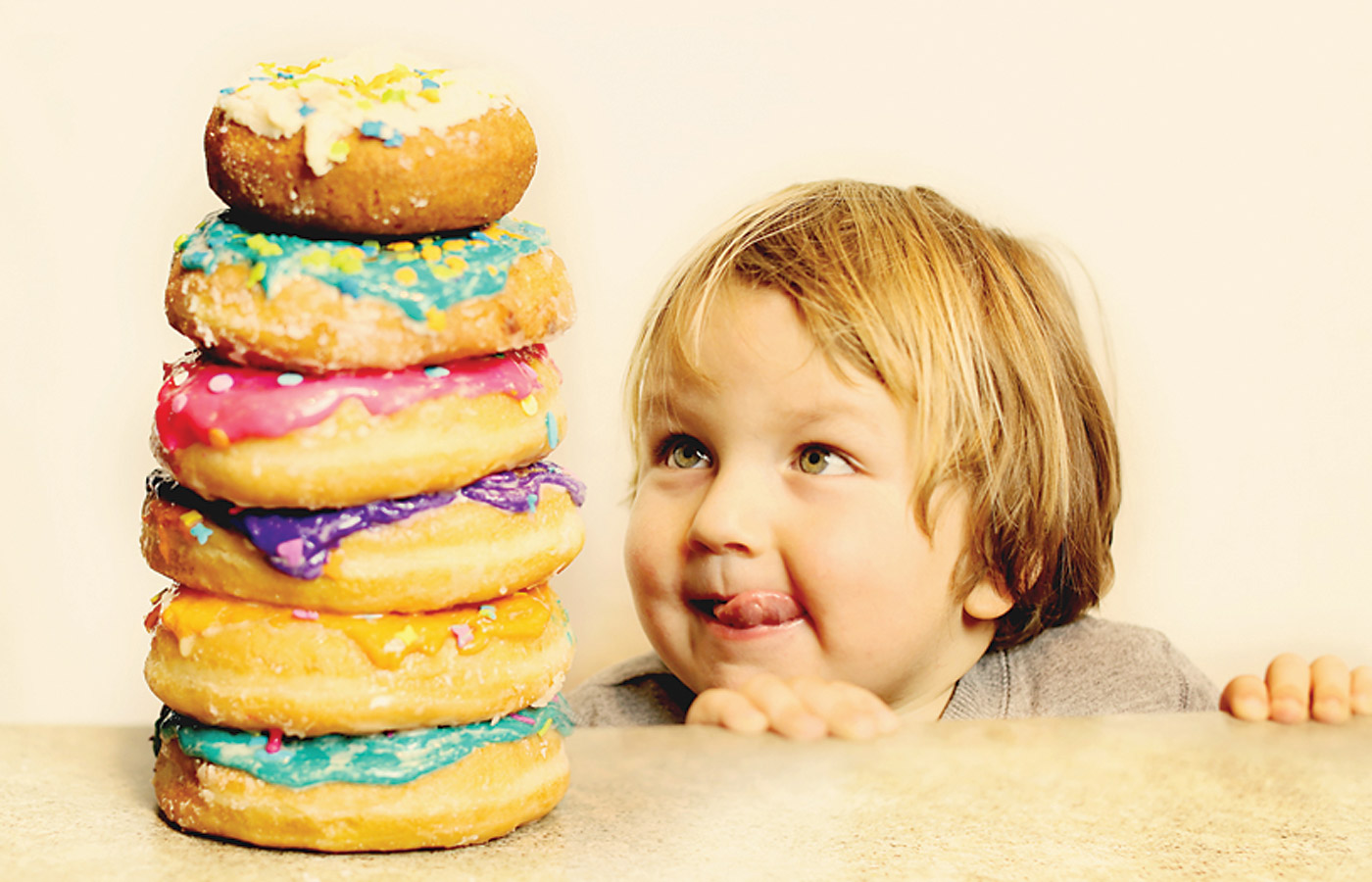 donuts, pile of donuts