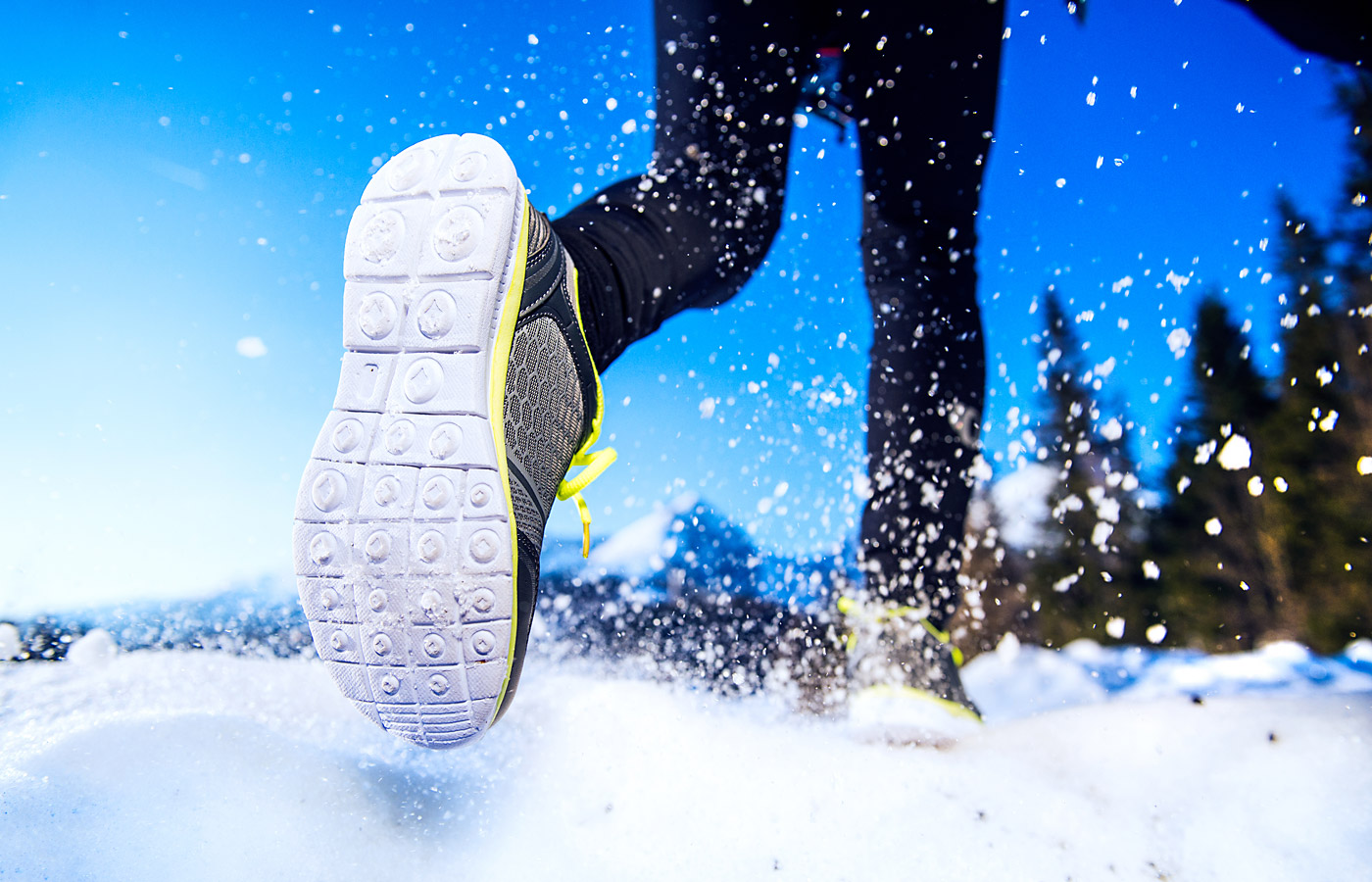 winter outdoor exercise, winter runner